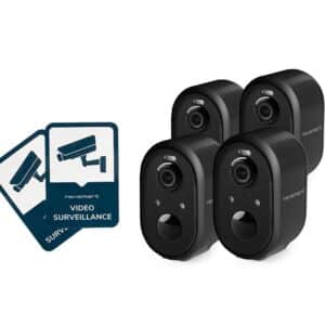 Nexsmart™ air3-b batteridrevet overvågningskamera – 4 pak+klistermærke