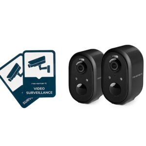 Nexsmart™ air4-b battery surveillance camera – 2 pack+sticker