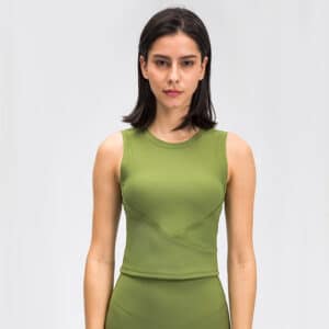 Nordic-wellness Cropped Tank Top – Forrest Green – M