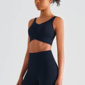 Nordic-wellness Scrunch Sports-BH – Midnight Black – XL