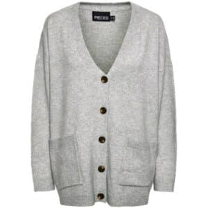 PIECES dame strik PCJULIANA – Light Grey Melange