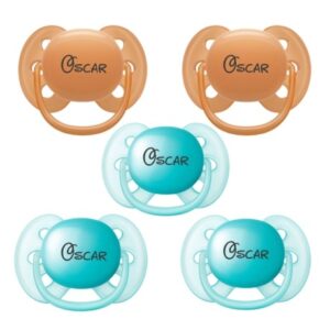 Philips Avent Ultra Soft, Str. 2 (6-18 Mdr.), Symmetrisk – Silikone, Sutter Med Navn, 5-pak