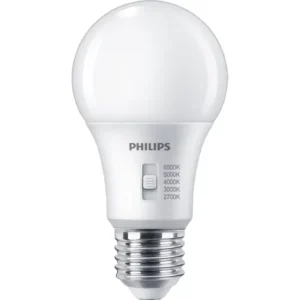 Philips E27 LED pære – 806lm – 5CCT – 8W – Justerbar lysfarve