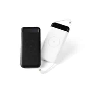 Powerbank med trådløs opladning Qi