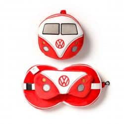 Relaxeazzz Volkswagen VW T1 Camper Bus Red Travel Pillow & Eye Mask – Nakkepude