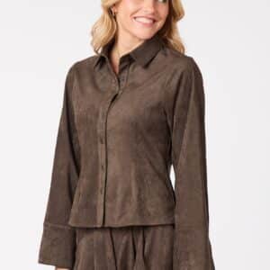 Rosa skjorte – Dark Brown