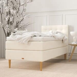 SÖVNN Maya Kontinentalseng – 90×200 – Lys Beige