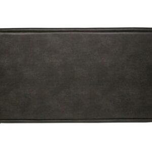 Sengegavl 177 x 100 cm i øko-læder – Vintage sort