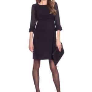 Seraphine Nicolette Sheer Dot Detail kjole til gravide, sort – Seraphine – Dress – Buump