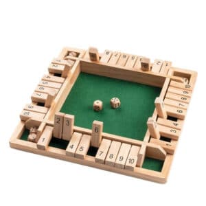Shut the box brætspil – 4 personer