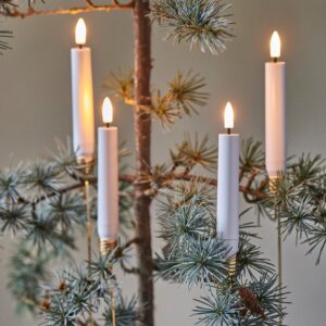 Sia LED juletræslys genopladelig hvid 8 stk