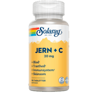 Solaray Jern +C (90 tabletter)