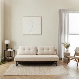 Sovesofaen – Boucle | Sovesofa (Sand) 140×200 cm.
