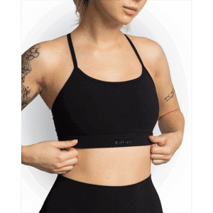 Studio Light Sports Bra, Matte Black