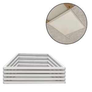 Troldtektramme til LED Panel 60×60 – 5-Pak – 25mm – Perfect Fit – Hvid
