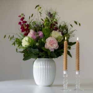 Vega LED snoet kronelys 22cm 2stk