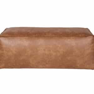WOOOD Rodeo puf – cognac stof (120×60)