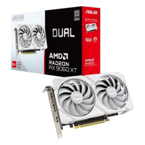 ASUS Radeon RX 9060 XT DUAL White – 16GB GDDR6 RAM – Grafikkort
