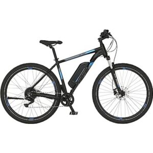 Fischer E-Mountainbike MONTIS EM 1724 Elektrofahrrad für Damen und Herren RH 51 cm 48 V Akku Schwarz