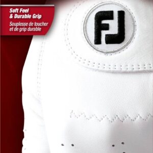 FootJoy Cabrettasof Cadet Læder Herre Golfhandske – Pearl – Venstre – Str. S