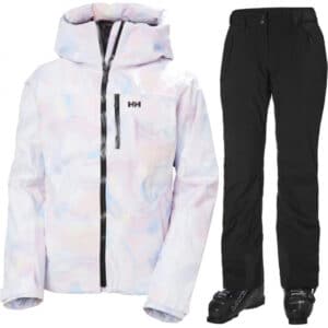 Helly Hansen Legendary/Valdisere 3.0 skisæt, dame, sort/lyselilla
