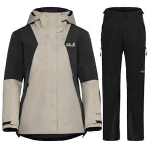 Jack Wolfskin Flowline 2L Ins sæt, dame, beige/sort