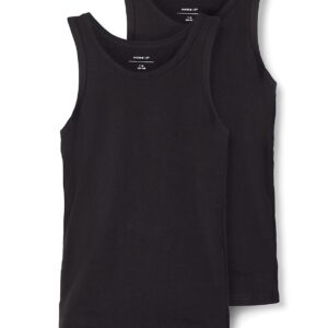 Name IT 2-pack tanktop, Newsa, black – 128 – 122/128