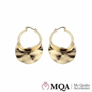 Øreringe med stort blad