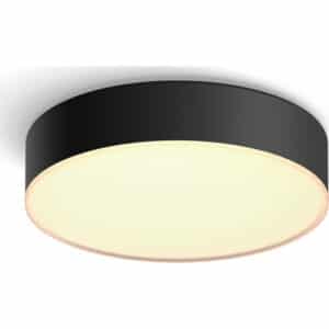 Philips Hue Enrave plafond, sort, Ø26 cm
