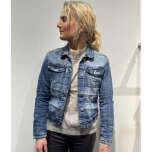 Place du Jour dame denim jakke 60020-1 – Denim Blue