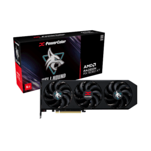 PowerColor Radeon RX 9060 XT Hellhound OC – 8GB GDDR6 RAM – Grafikkort