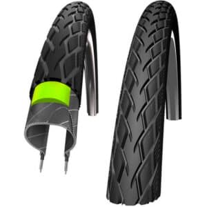 Schwalbe Marathon GreenGuard -Tråddæk – 20×1,75 (47-406) E-50 – Sort