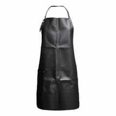 by Brorson – Læderforklæde m. strop og lomme – Sort