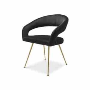 Bravo spisestol roche black velvet