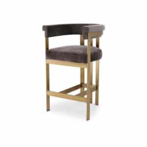 Clubhouse barstol savona grey velvet
