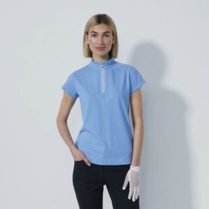 Daily Sports Kim Cap S Half Zip Dame Poloshirt – Sky – Str. XXL