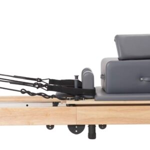 Foldbar Pilates reformer i egetræ