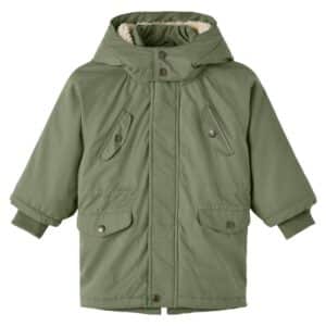 Lil Atelier Oil Green Vinterjakke – Str. 3y 98cm