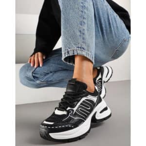 Lucia dame sneakers A-105 – Black