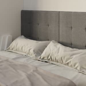 Sengegavl til M1 skabsseng, 160cm – farve Skab: Eg sonoma, Front: Eg sonoma