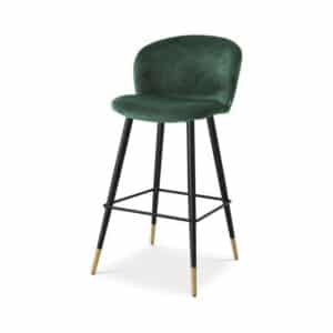 Volante barstol roche dark green velvet